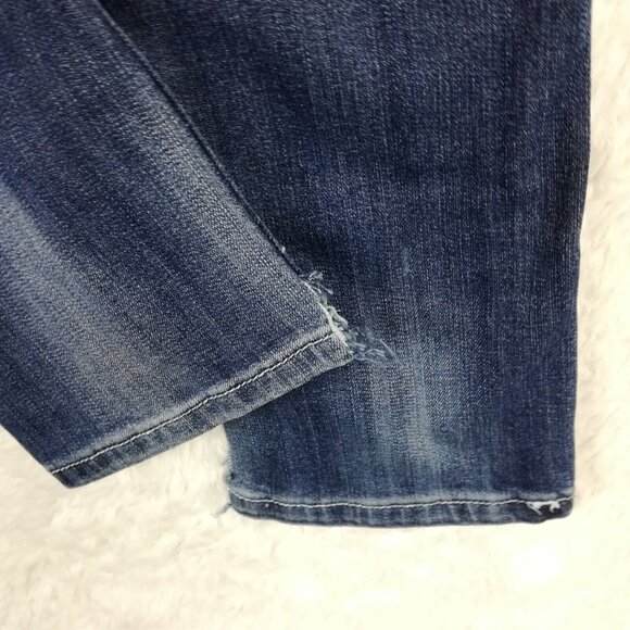 Cowgirl Tuff Co Womens Jeans Slim Boot Cut Blue Denim Stone Wash Rhinestone 26 - Picture 12 of 14